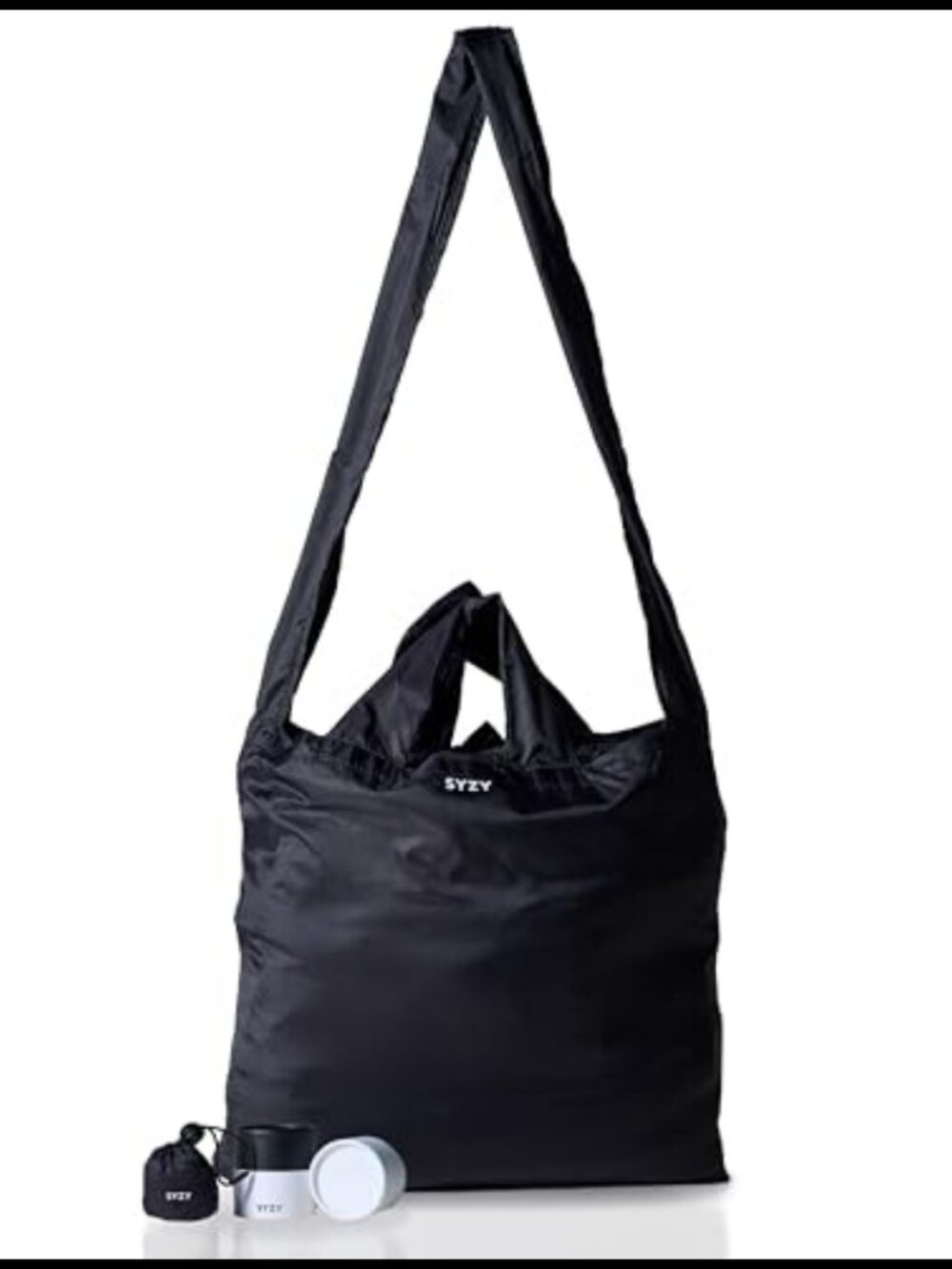 Compact Travel Tote Bag Portable Reusable Collapsible Nylon Beach Market Bag